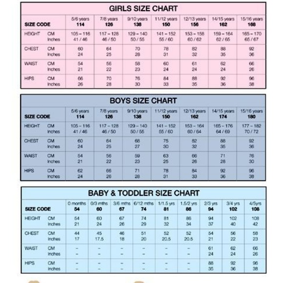 STANDARD U.S. SIZE CHART - Picture 6 of 7